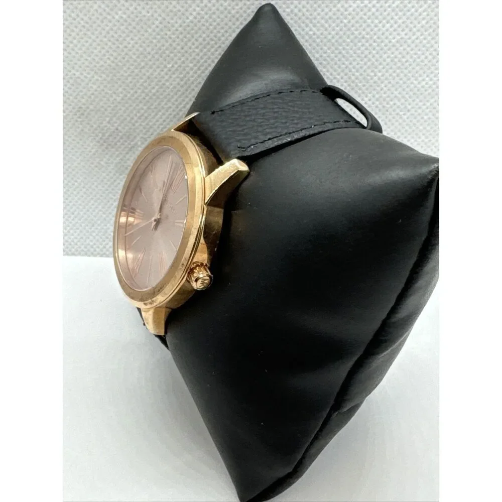 Michael Kors Hartman MK3491 Womens Black Leather Analog Dali Quartz Watch JNA385